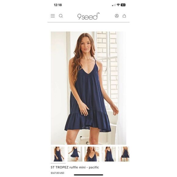 9seed ST TROPEZ ruffle mini ONE SIZE - Picture 1 of 4